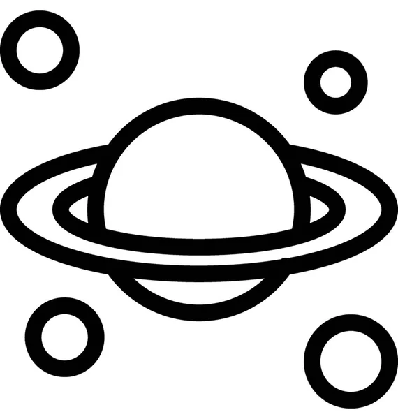 Ufo Vector Line Icon — Stock Vector