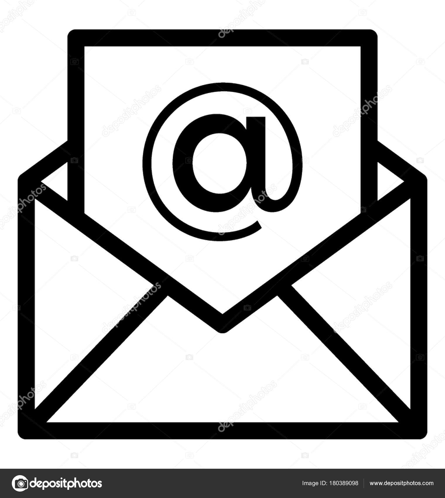 Ícone Linha Vetor Mail — Vetor de Stock © vectorsmarket #180389098