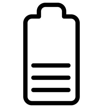 pil vektör çizgisi simgesi