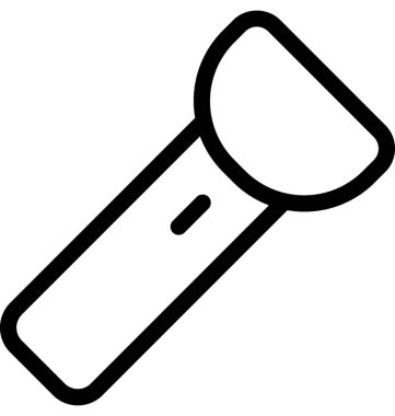 Meşale vektör satırı simgesi