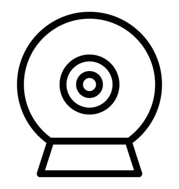 Webcam vektör satırı simgesi