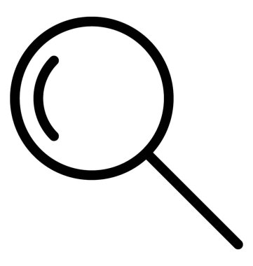 Büyüteç'i vektör satırı simgesi