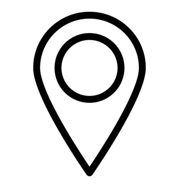 GPS vektör satırı simgesi