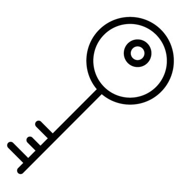 Anahtar vektör satırı simgesi