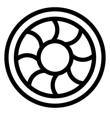 Hayat yüzük vektör satırı simgesi