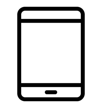 Telefon vektör satırı simgesi