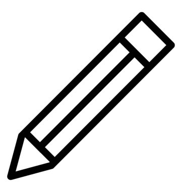 kalem vektör satırı simgesi