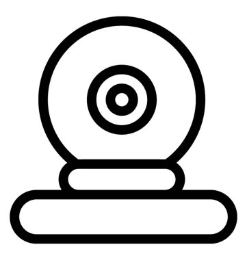 Webcam vektör satırı simgesi
