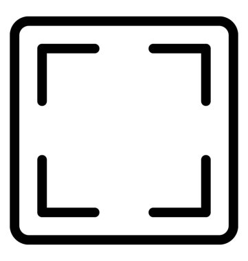 Odak vektör satırı simgesi