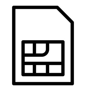 Sim vektör satırı simgesi