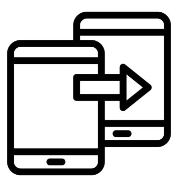 Veri paylaşımı vektör satırı simgesi