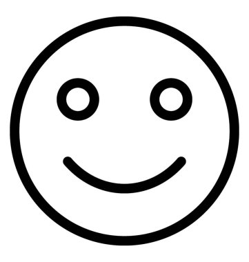 Mutlu vektör satırı simgesi