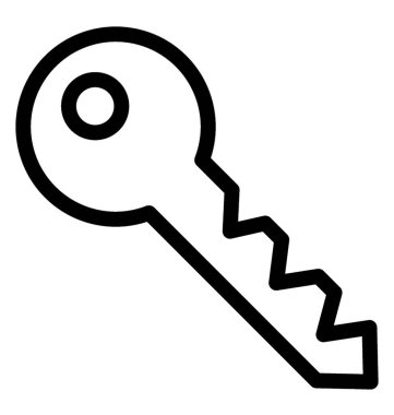 Anahtar vektör satırı simgesi