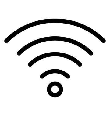 WiFi vektör satırı simgesi