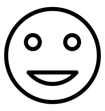 Gülen vektör satırı simgesi