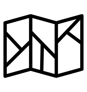 Harita vektör satırı simgesi