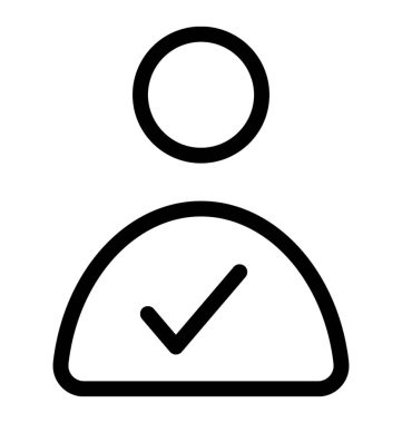 kullanıcı vektör çizgisi simgesi