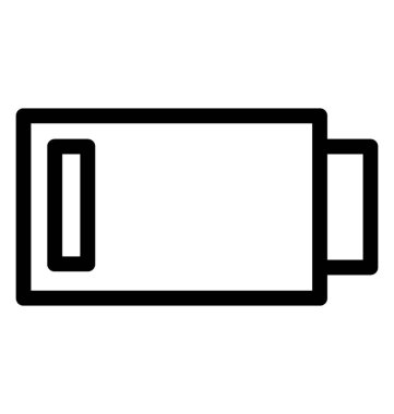 pil vektör çizgisi simgesi