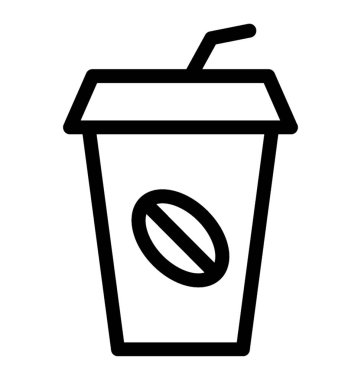 kahve vektör çizgisi simgesi