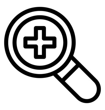 Vektör çizgisi simgesinde zoom