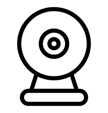 Webcam vektör satırı simgesi