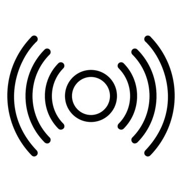 WiFi vektör satırı simgesi
