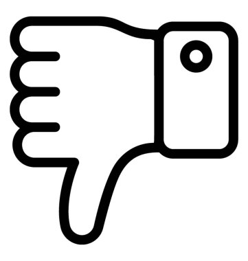 Vektör satırı simgesi sevmemek