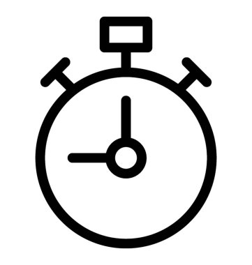 Kronometre vektör çizgisi simgesi