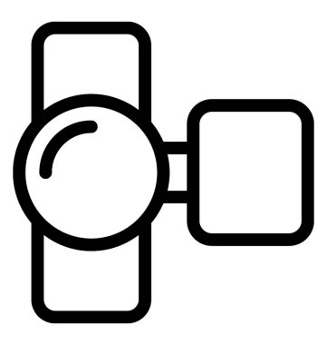 Video kamera vektör satırı simgesi