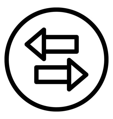 Oklar vektör satırı simgesi