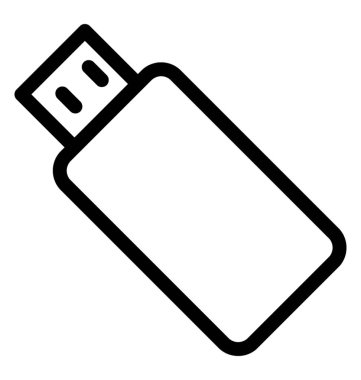 USB Vektör Satır Simgesi