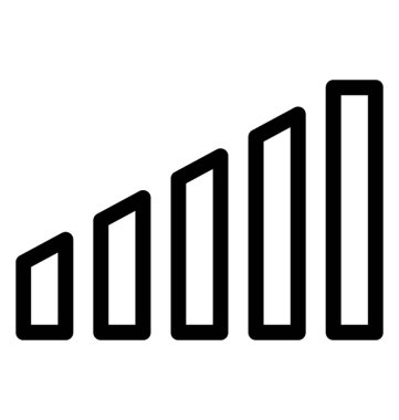 Sinyalleri vektör satırı simgesi