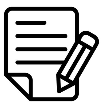 İmza vektör satırı simgesi