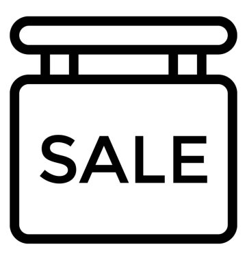 Satılık vektör satırı simgesi