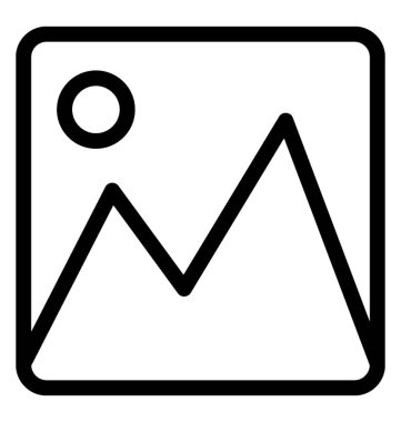 Manzara vektör satırı simgesi