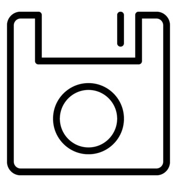 Disket vektör satırı simgesi