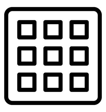 Tuş takımı vektör satırı simgesi