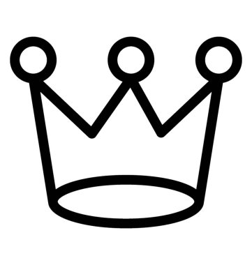 Taç vektör satırı simgesi