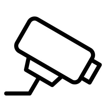 CCTV vektör satırı simgesi