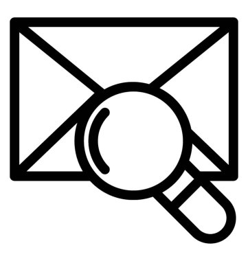 E-posta vektör satırı simgesi