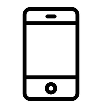 Telefon vektör satırı simgesi