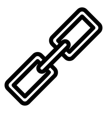 Bağlantı vektör satırı simgesi