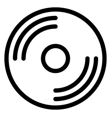 CD vektör satırı simgesi