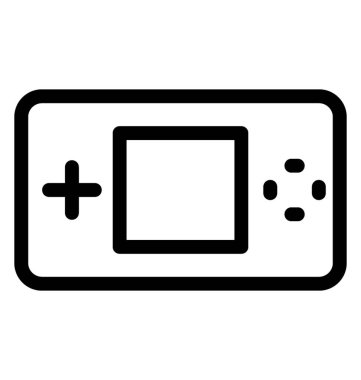 Gamepad vektör satırı simgesi