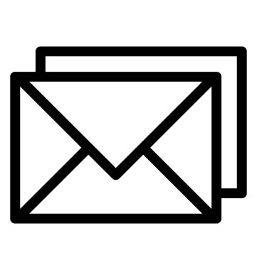 E-posta vektör satırı simgesi