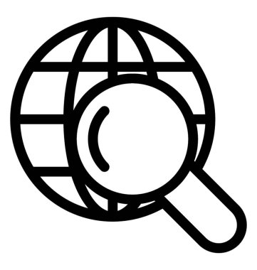 Tarama vektör satırı simgesi