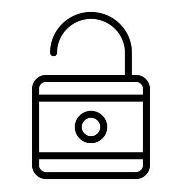 Vektör satırı simgesi kilidini