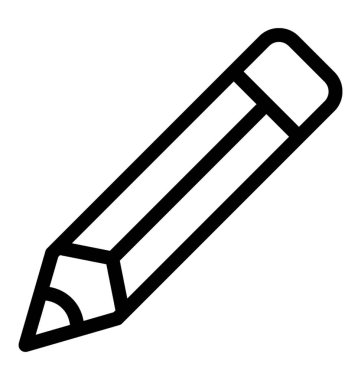 kalem vektör satırı simgesi