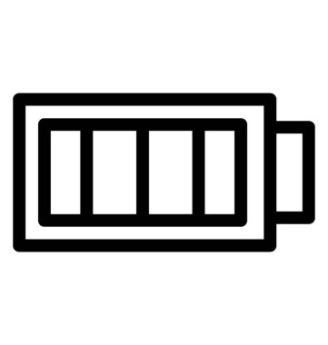 pil vektör çizgisi simgesi