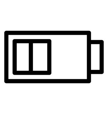 pil vektör çizgisi simgesi